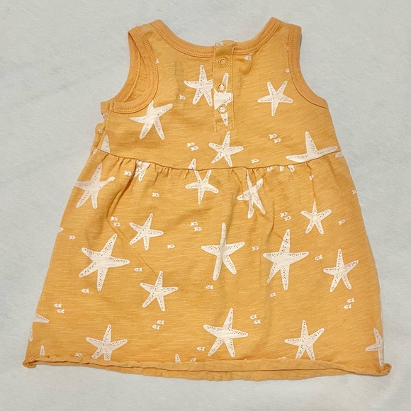 Little Co. by Lauren Conrad Orange Starfish Print Dress - Picture 3 of 4